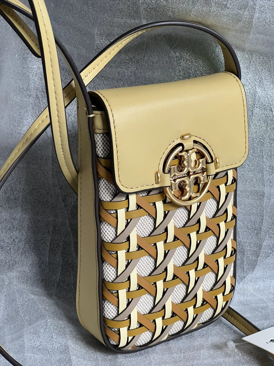 Tory burch miller online leather phone crossbody bag