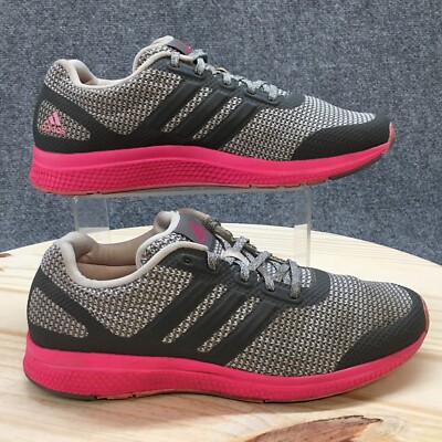 Adidas Shoes Womens 9.5 Mana Bounce Athletic Running Sneakers AF4116 Gray Pink