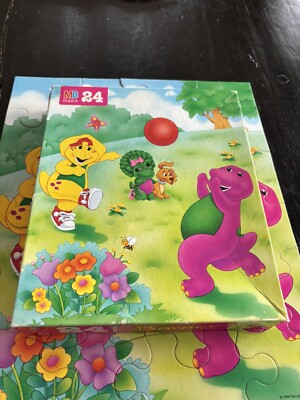 BARNEY Puzzle Vintage Barney Tv Show Vtg Purple Dinosaur BARNEY Puzzle Vintage Barney Tv Show Vtg Purple Dinosaur