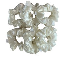 Set Of 6 IVORY Scrunchie Hair Tie