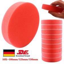 10x Polierscheiben Set 100/125mm Auto Polierschwamm Polierpads Orange Glat