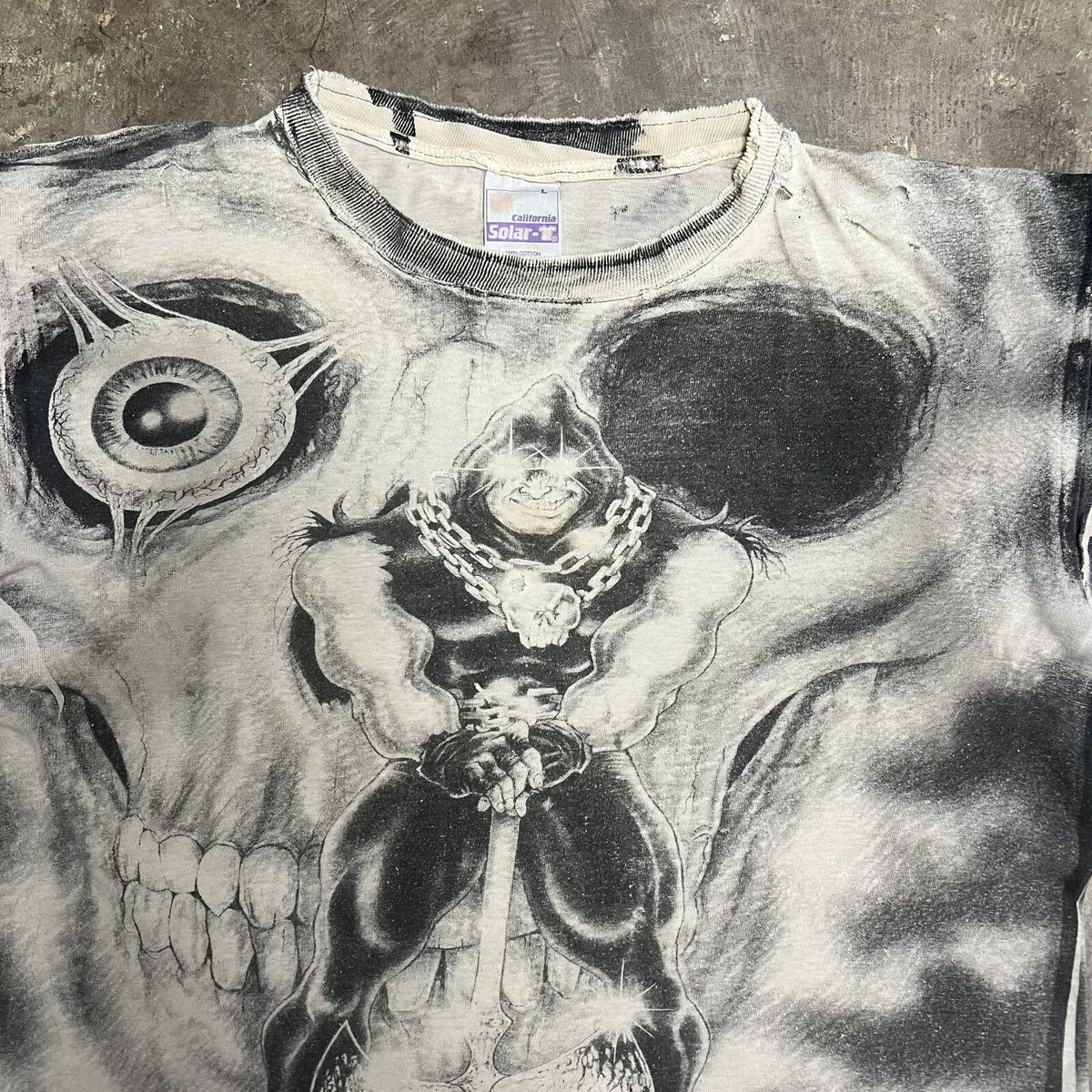 VTG 90s Executioner Skull Overload T-Shirt Mosquitohead All