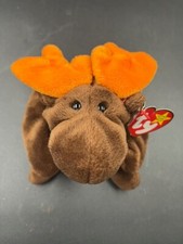 Ty Beanie Baby CHOCOLATE MOOSE - DOB 4/27/1993 - 1ST Edition - Mint 