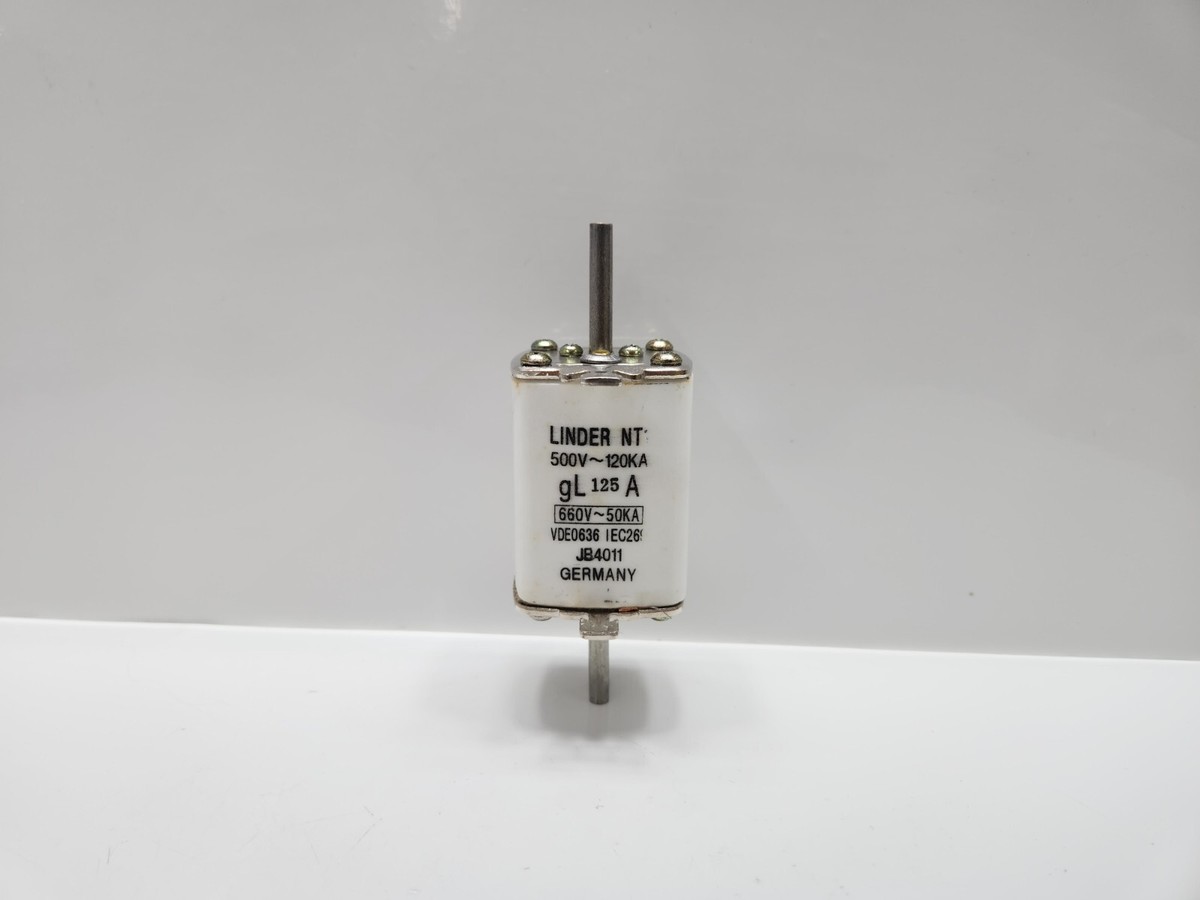 LINDER NT1 GL 125A LOW VOLTAGE H.R.C FUSE LINKS - 1 LOT 3 PCS. | eBay