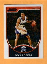 Ron Artest Sacramento Kings 2007-08 Bowman Chrome #93 St. John's Red Storm