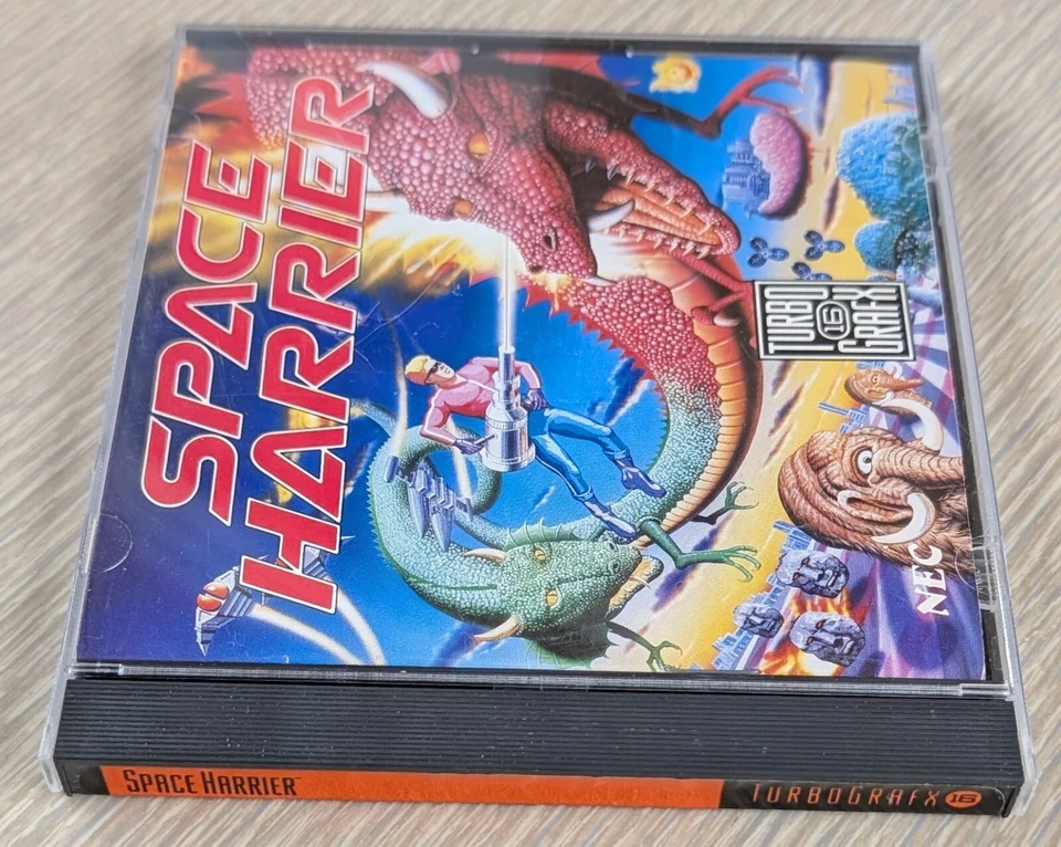 1988 TurboGrafx 16 Space Harrier Case, Manual, HuCard *Very Good Condition* - Image 3 of 4