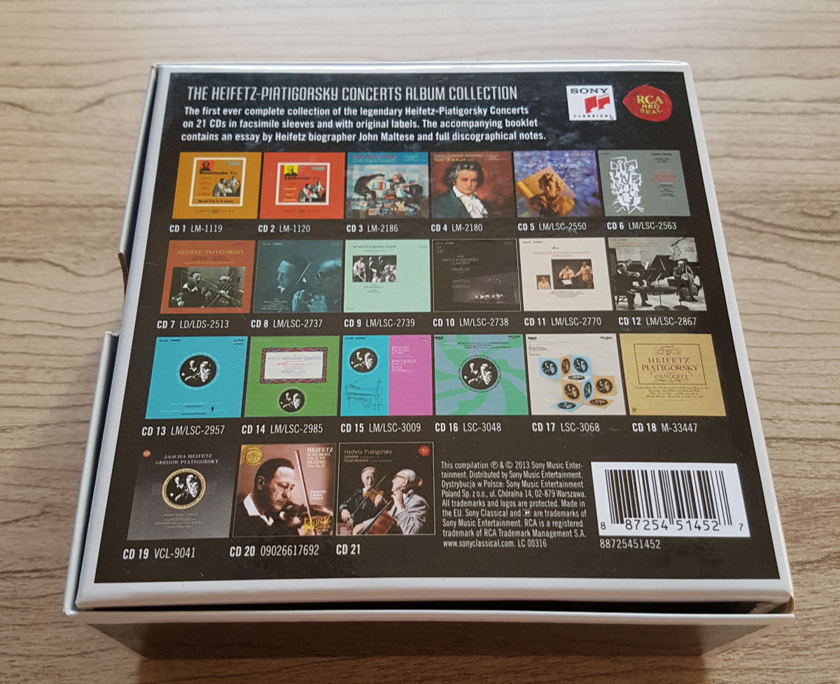 THE HEIFETZ PIATIGORSKY CONCERTS ALBUM COLLECTION / 21CD SONY