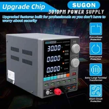 SUGON 3010PM 310W Adjustable Digital 30V 10A DC Power Supply 4-Digits Display