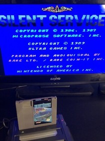 🔥Silent Service-Nintendo 1989-TESTED/WORKS-NES Game W/ Protective Case🔥