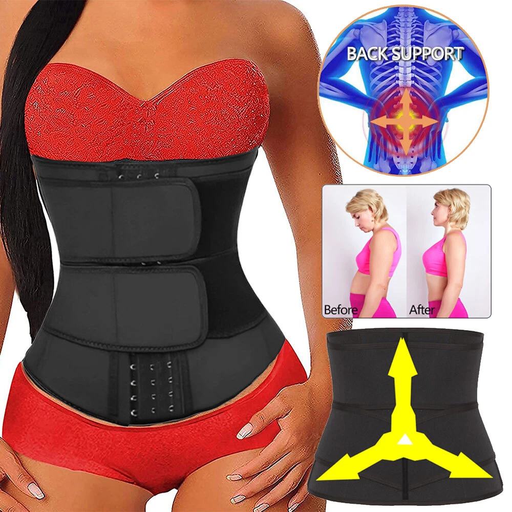 Neoprene Sweat Band Waist Trainer Women Men Lower Belly Fat Burn Waist  Trimmer