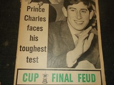 Vintage BRITISH TABLOID (guessing early 70s)PRINCE CHARLES under 21/Royals