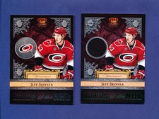 2011 PANINI CROWN ROYALE LORDS OF THE NHL JEFF SKINNER + emerald green jersey