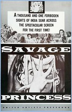 VINTAGE - SAVAGE PRINCESS - UNITED ARTISTS PRESSBOOK - 1956 - DILIP KUMAR INDIA