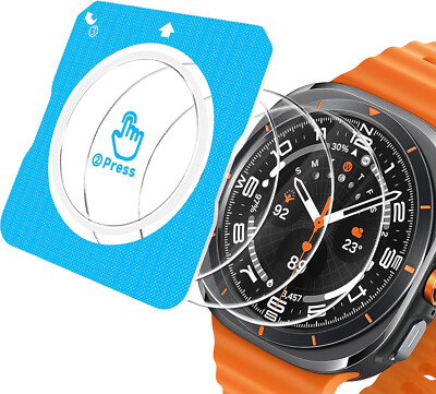 2PCS For Samsung Galaxy Watch Ultra 47mm Clear Tempered Glass Screen Protector