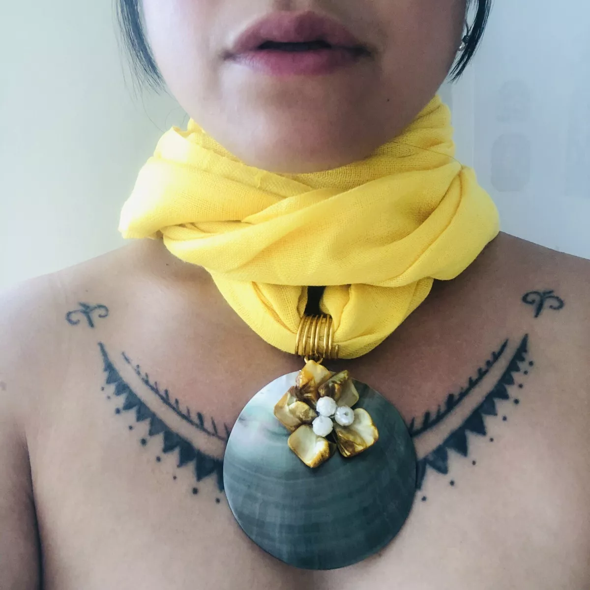 Shawl necklace clearance