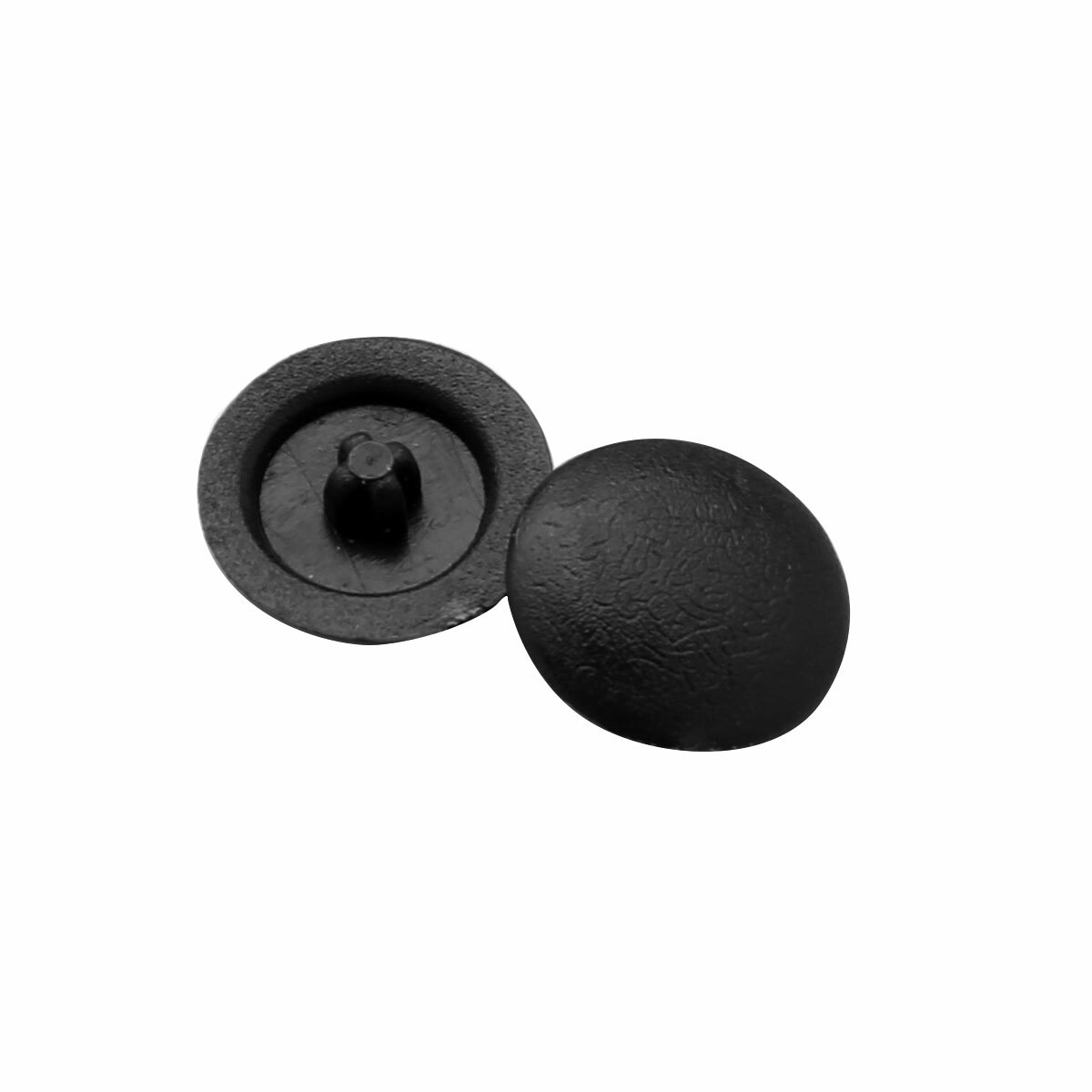 Gedotec Möbel-Abdeckkappen Schwarz RAL 9005 Schrauben-Abdeckungen