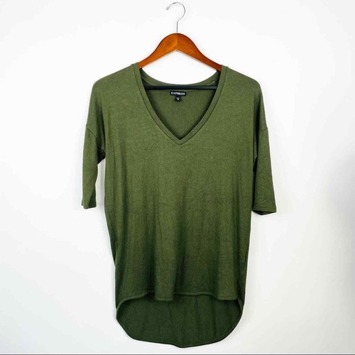 Haut Femme Manches 3/4 Vert Olive 2XL - Basic Editions, Neuve Avec étiquette, Coton/poly