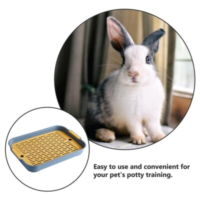 Large Rabbit Guinea Pig Toilet Tray and Odor Resistant Keeps Pets