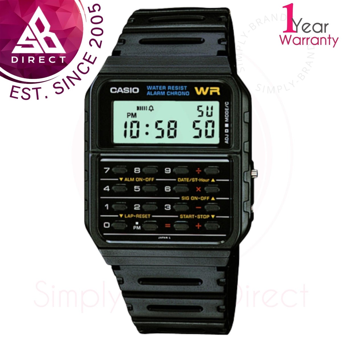 Casio Watches Men Casio CA53W Vintage Series Green Data Bank