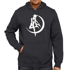 Pullover Hoodie Sweater Graphic Gift Sailor Moon Usagi Tsukino Silhouette Print