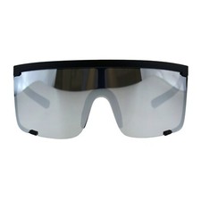 Super Oversized Goggle Sunglasses Unisex Fashion Square Mirror Lens UV 400