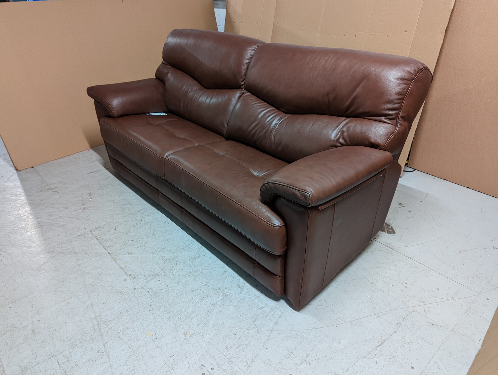 ScS Durban Hollywood Blueberry Atmosphere Platin 3Seater Static Sofa