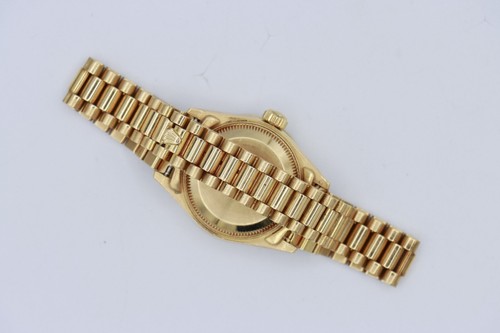 Rolex Datejust 69178 Silver Stick Dial President 18K Diamond Bezel Circa 1995 - Picture 4 of 9