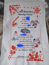 Ann Summers Jingle Balls Cheeky Christma Carol Tea Towel