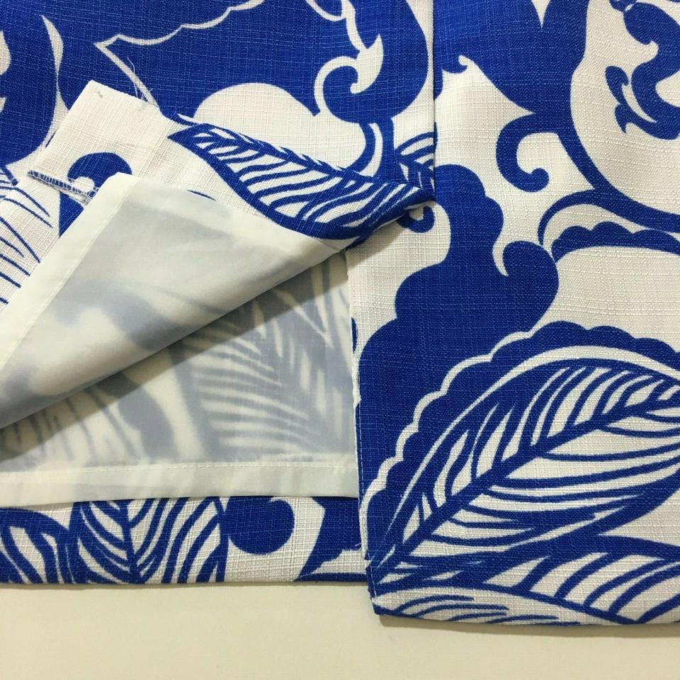 Falda floral azul blanca Attention línea A bolsillos por encima de la rodilla abertura para mujer 10 Foto 3 de 4