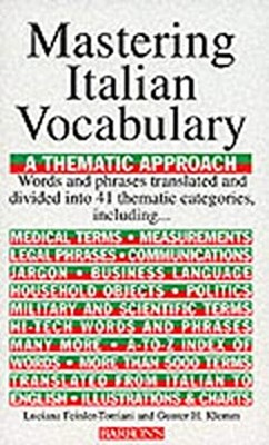 Mastering Italian Vocabulary : A Thematic Approach Paperback