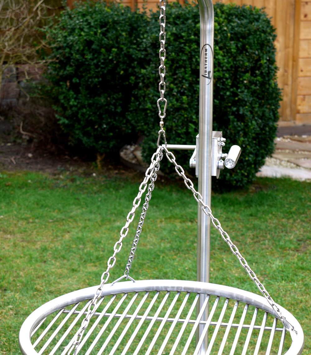 Grillgalgen Edelstahl 230cm Corny - Mit Standrohr Zum Einbetonieren