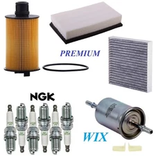 Tune Up Kit Filters Spark Plugs For JAGUAR XJ V6 3.0L 2013-2014