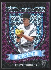 2021 Panini Chronicles #9 Trevor Rogers Crusade Purple Velocity