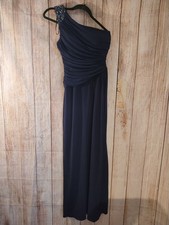 Eliza J Dress Size 2 Blue Bedazzled 1 Shoulder (O1444)