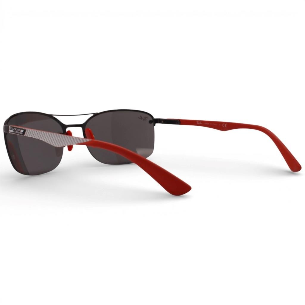 Ray-Ban Scuderia Ferrari Collection RB 3617M Black Mirror Silver Mens Sunglasses image 3