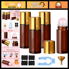 4 Pack 50ml Essential Oil Roller Bottles with Rose Quartz, Aromatherapy  Skinca