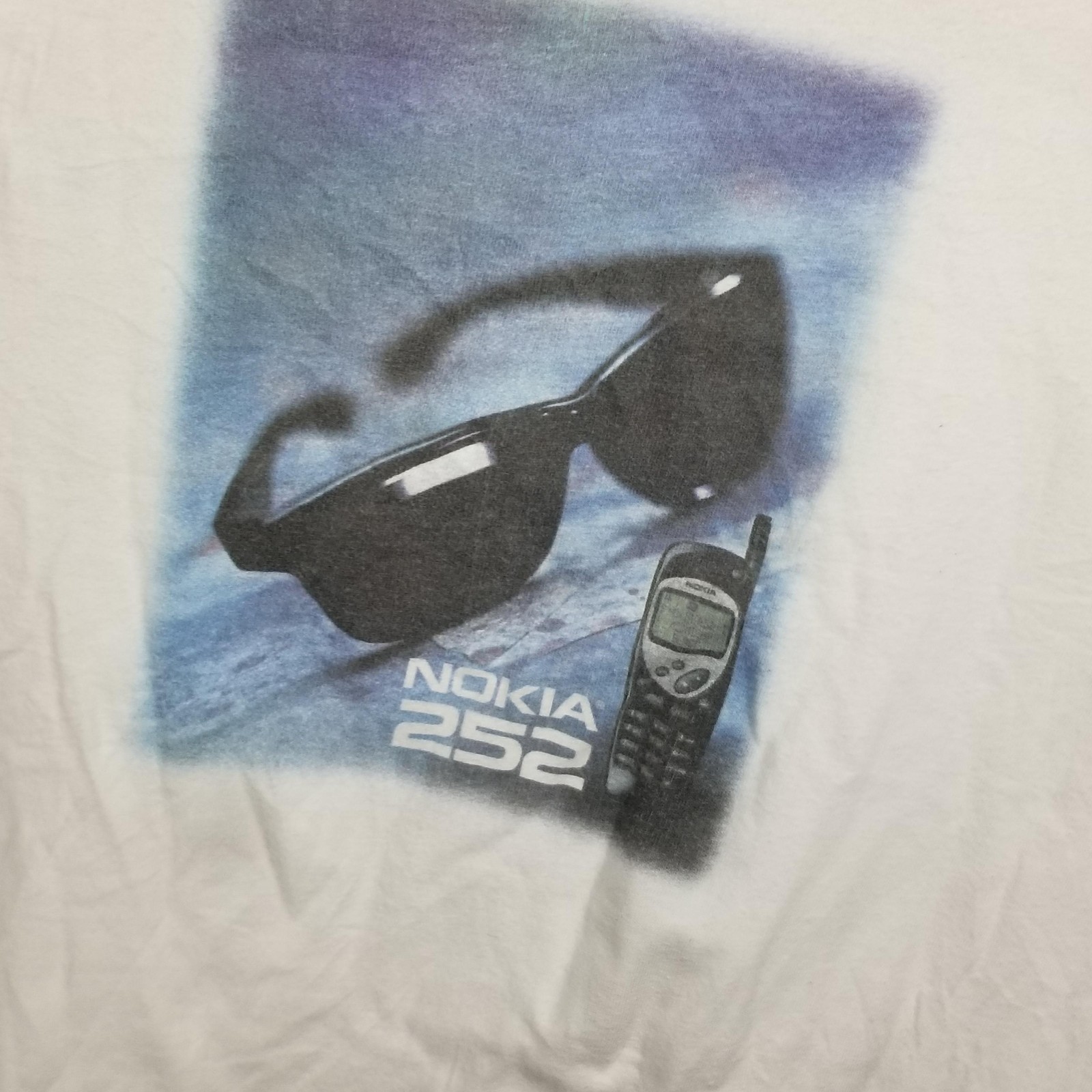 Vintage Nokia Shirt Tee Mens XL White Hanes Beefy T Promo 25
