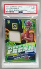 Jayden Daniels 2024 Donruss Optic Black Pandora First Fresh RC Patch /25 PSA 9
