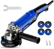 AVID POWER 8 Amp Variable Speed Angle Grinder Blue