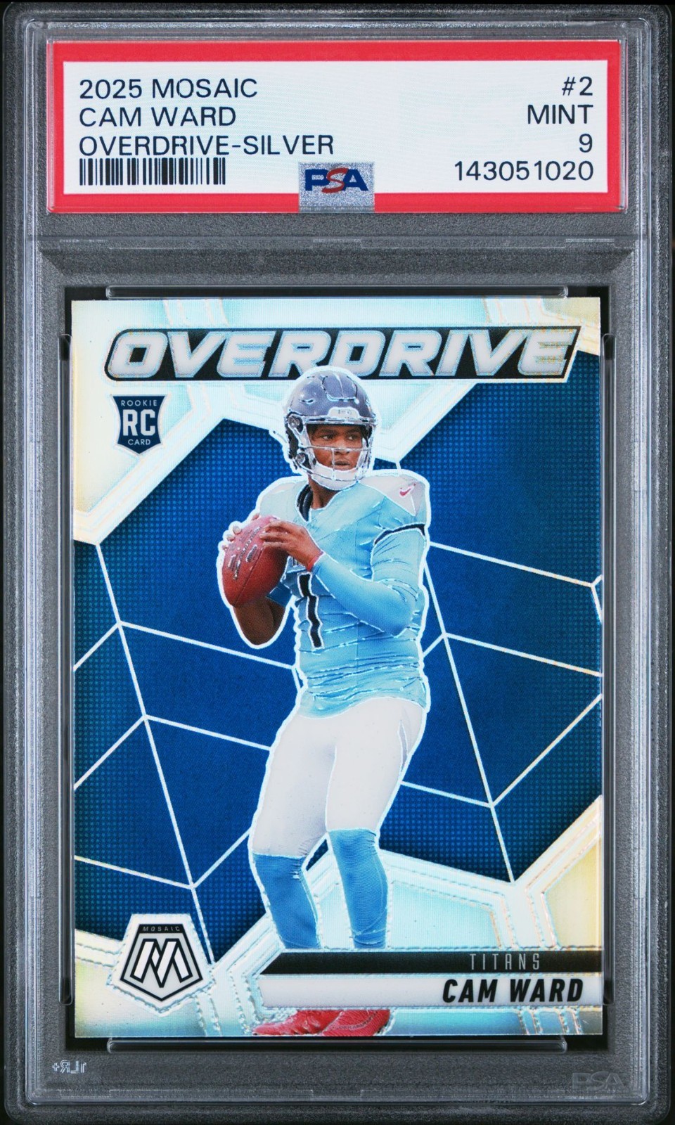 Cam Ward Panini Mosaic Overdrive #2 Silver