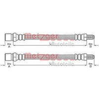 2X Metzger BremsschlÄUche Vorne Unten AM Bremssattel Beidseitig Passend FÜR
