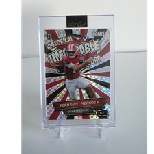 Wild Card Historical Improbable Record Fernando Mendoza Comix 1/1 Football Card
