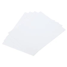 White ABS Plastic Sheet 10 x 8 x 0.03 Inch for DIY Crafts Pack of 4 Pcs