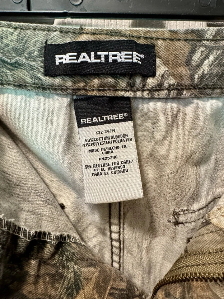 Realtree XTRA Men's Size M 32-34(33x31.5) Camo Cargo Hunting Pants #55444-7-C1 - Image 4 of 4