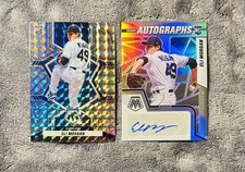 Eli Morgan 2022 Mosaic Rookie Autographs Silver Camo Auto & Silver Camo Prizm RC
