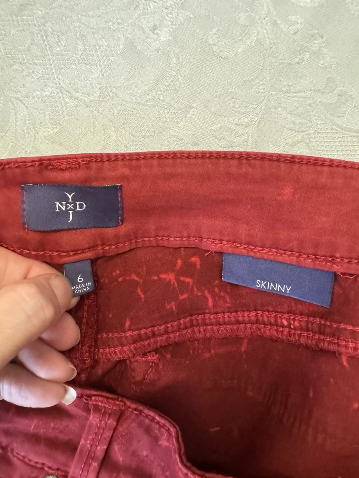 Calça jeans NYDJ Marilyn reta verde tornozelo tamanho 8 tornozelo zíper elástica - Imagem 4 de 4