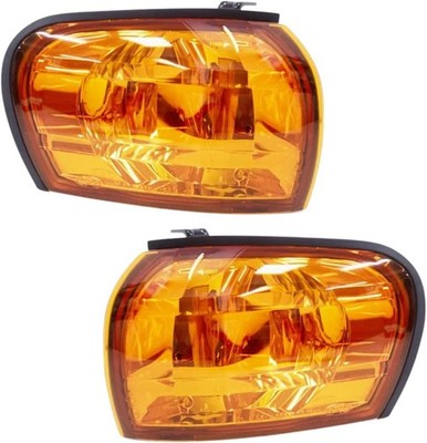 Crystal Amber Corner Lights Lamps For Subaru Impreza GC8 Outback 1992-00 E-Mark