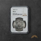 1883-O Silver Morgan Dollar $1 - NGC MS62 - New Orleans