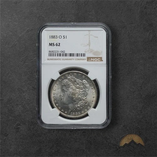 1883-O Silver Morgan Dollar $1 - NGC MS62 - New Orleans
