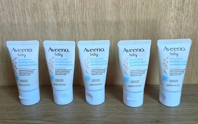 Aveeno Baby Healthy Start Newborn Balm Daily Moisture Travel Size (.5oz) Lot X5